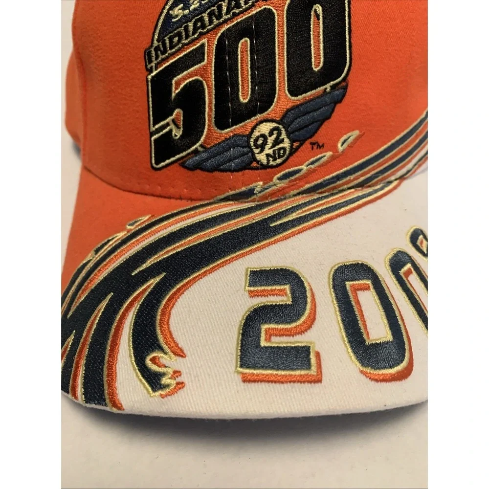 2008‎ Indianapolis 500 Event Splash Orange And White Hat 92nd Adjustable New